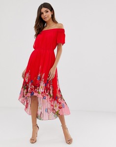 Платье с открытыми плечами Ted Baker - Gillyy (berry sundae)-Красный