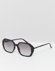 Черные солнцезащитные очки шестигранной формы Calvin Klein CK18535S-Черный