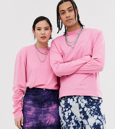 Розовый лонгслив COLLUSION Unisex