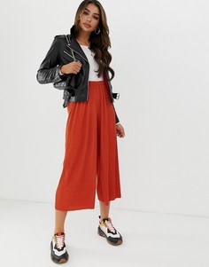 Плиссированные кюлоты ASOS DESIGN-Оранжевый