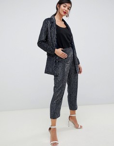 Декорированные брюки ASOS EDITION-Темно-синий