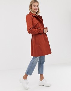 Тренч ASOS DESIGN-Коричневый