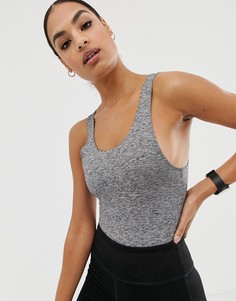 Боди для занятий йогой ASOS 4505-Серый