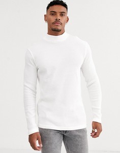 Белая водолазка из органического хлопка Bershka Join Life-Белый
