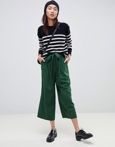Комбинируемые кюлоты с поясом ASOS DESIGN-Зеленый