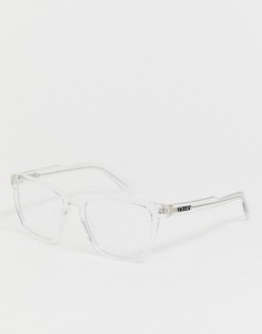 Квадратные очки с прозрачными стеклами и оправой Quay Australia - Hardwire-Очистить