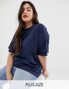 Свободный топ AX Paris Plus-Темно-синий