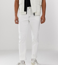 Белые прямые джинсы с контрастной строчкой Noak-Белый