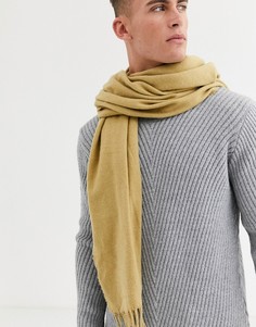 Бежевый шарф-накидка ASOS DESIGN-Светло-коричневый