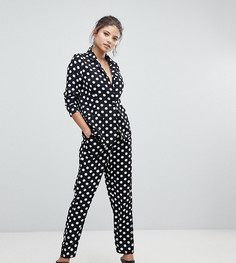 Брюки-сигаретки в горошек Missguided-Мульти