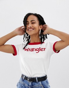 Футболка с логотипом Wrangler-Белый