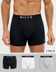 Набор из 3 боксеров-брифов разных цветов Nicce-Белый