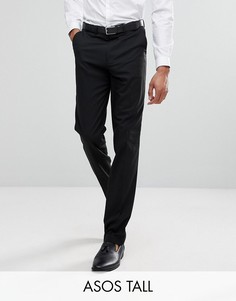 Черные узкие брюки под смокинг ASOS TALL-Черный