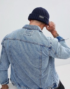 Темно-синяя шапка-бини Nicce-Темно-синий