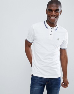 Узкая футболка-поло с контрастной отделкой Le Breve-Белый
