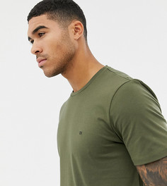 Футболка оливкового цвета с небольшим логотипом Calvin Klein эксклюзивно для ASOS-Зеленый