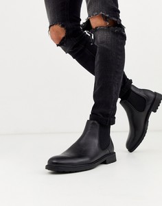 Черные ботинки челси из искусственной кожи New Look-Черный