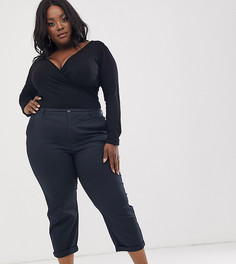 Темно-синие брюки чиносы ASOS DESIGN Curve-Синий