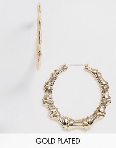 Позолоченные серьги-кольца Image Gang-Золотой