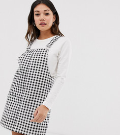 Сарафан в клетку Miss Selfridge-Черный