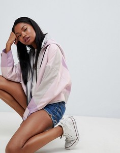 Дождевик колор блок ASOS DESIGN-Розовый