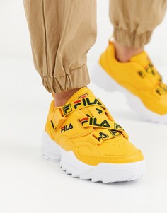 Желтые кроссовки с логотипом Fila Fast Charge-Желтый