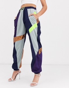 Джоггеры с разноцветными вставками в стиле 90-х ASOS DESIGN-Мульти