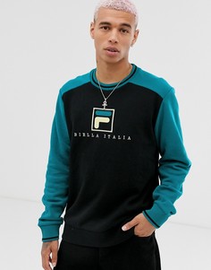 Черный свитшот с принтом Fila - Ventura