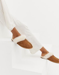 Слиперы каштанового цвета UGG Scuffette II-Коричневый