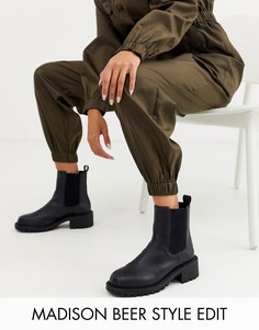 Черные массивные ботинки челси ASOS DESIGN Action-Черный цвет
