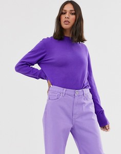 Джемпер с круглым вырезом Monki-Фиолетовый