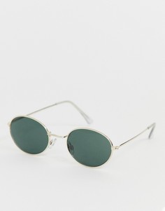 Круглые солнцезащитные очки Selected Femme-Золотой