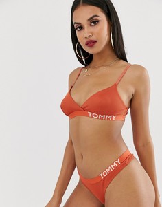 Оранжевые стринги в рубчик Tommy Hilfiger-Оранжевый