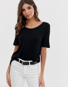 Футболка с короткими рукавами Vero Moda-Черный