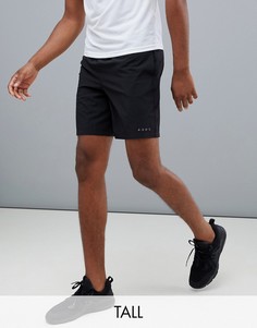 Черные спортивные шорты средней длины из быстросохнущей ткани ASOS 4505 Tall-Черный