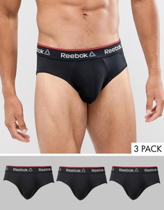 Набор из 3 черных трусов Reebok-Черный
