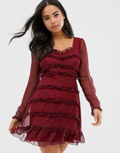 Платье мини The East Order lucien-Красный