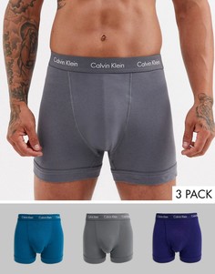 Набор из 3 эластичных хлопковых боксеров-брифов Calvin Klein-Мульти