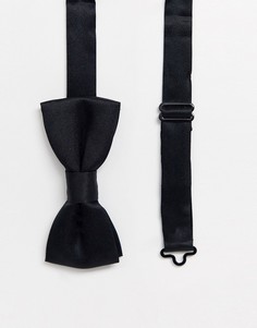 Черный атласный галстук-бабочка Only & Sons