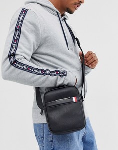 Черная сумка для авиапутешествий из искусственной кожи с логотипом Tommy Hilfiger-Черный