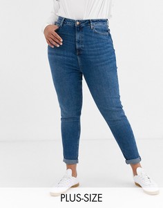 Синие джинсы в винтажном стиле New Look Curve-Синий