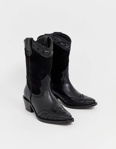 Черные ботинки в стиле вестерн Buffalo London Gerda-Черный