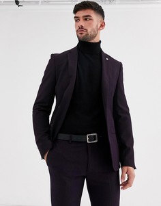 Приталенный пиджак сливового цвета Avail London-Фиолетовый
