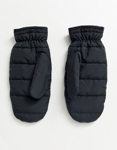 Черные перчатки Weekday-Черный