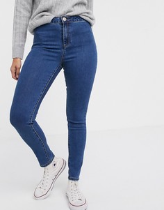 Укороченные выбеленные джинсы скинни Glamorous-Синий