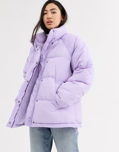 Дутая лавандовая куртка Weekday-Фиолетовый