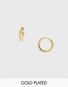 Позолоченные серьги-кольца Image Gang-Золотой