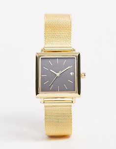 Золотистые/черные женские часы с сетчатым браслетом Spirit-Золотой