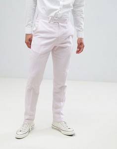 Льняные брюки узкого кроя French Connection Wedding-Розовый