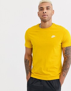 Желтая футболка Nike Club-Желтый